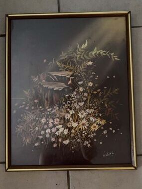 Vintage Jenkins Floral Still Life Framed Print